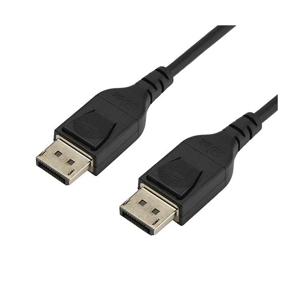 8K対応の黒いDisplay Port1.4ケーブル 配線 、2mの長さで、オスとオスのコネクタを備えた1本 高画質な映像をお楽しみください 黒 Star Tech.com Display Port1