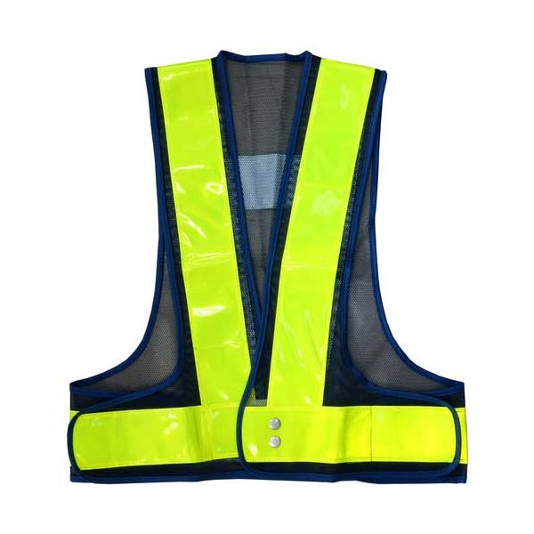 安全ベスト 紺メッシュ／黄反射 安全ベスト 紺メッシュ／黄反射◇関連： スポーツ／レジャー／DIY／工具／安全用品 （キーワード： 日曜大工 工事 機能的 簡単 安全 DIY 使いやすい 工具 設備 