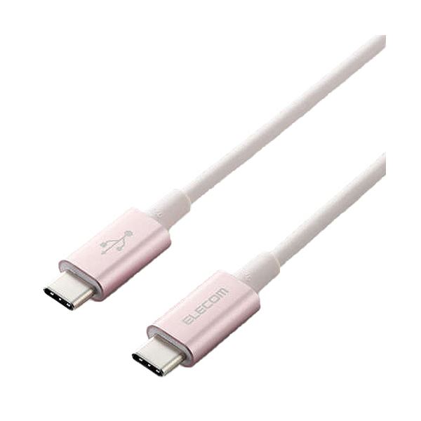 高速転送と耐久性を兼ね備えたピンク色のUSB2.0ケーブル 配線 USB-CからUSB-C接続でPD対応、Ro HS指令に準拠し、10種類の有害物質を排除 1.0mの長さで、安心 安全 の耐久仕様 U