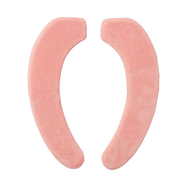 ふわふわ 柔らか で暖かい便座カバー ピンク色 2パックセット【Petapon】 （まとめ） 小久保工業所Petapon ふっくら便座シート ボアタイプ ピンク KSN-021 1パック 【×2セット