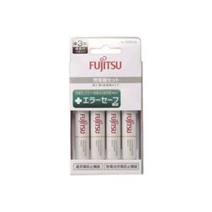 エネルギーを満たす 単3形充電池4本セット 充電器付きで便利 持続力抜群のFXシリーズ 富士通 充電器単3形充電池4本付 FCT345FXJST(FX)◇関連： 家電／電池／充電池 （キーワード： R