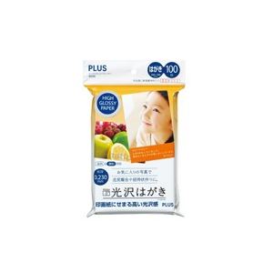 OA用紙 カット版インクジェット用紙 事務用品光沢が美しい 事務に最適なOA用紙 インクジェットに最適 カット版で使いやすい まとめてお得 プラスのIT-100P-GCはがき、100枚×5セット （ま