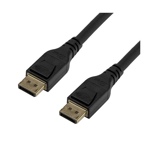8K対応の黒い3メートルのDisplay Port1.4ケーブル 配線 、オスからオスへ 高画質な映像を楽しむための必需品、DP14MM3M 黒 Star Tech.com Display Port1