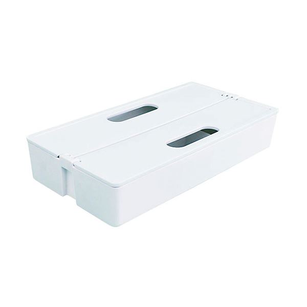 フタが持ち手になる、便利な収納BOX手軽な整理 収納 を叶える、持ち手付きボックス ホワイトカラーの整理 収納 ボックス KCM-WH 白 日東 かるコン M 便利な整理 収納 ボックス ホワイト K