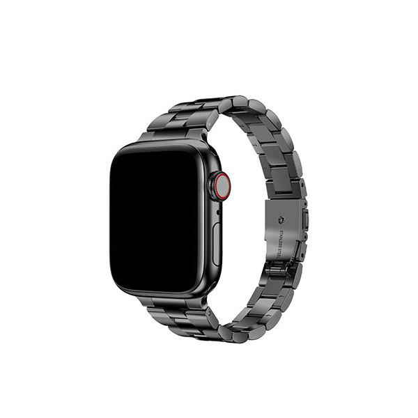 スタイリッシュなブラックのTF72739メタルバンドは、Apple Watchにぴったりフィット 調節も簡単で、耐久性と快適さを兼ね備えたTF7イージーアジャストメタルバンド 魅力的な演出とスタイルア