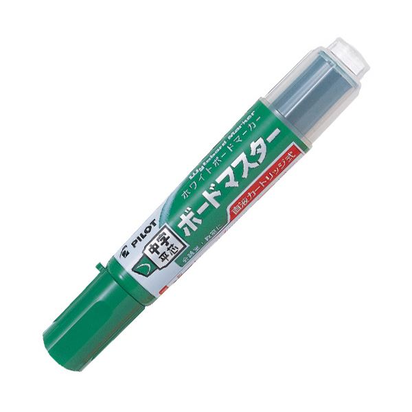 マジックボードマスター グリーンの中字平芯 書きやすさと鮮やかさが魅力のボードマーカー 1セット（10本）×3セットでお得にGET 仕事も学校も楽しくなる 緑 (まとめ）パイロット ボードマーカーボー