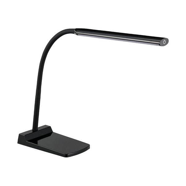 フレキシブルアーム採用シンプルデザイン。シンプルデザインのLEDデスク (テーブル 机) ランプ、フレキシブルアームで自由自在に光を操る ブラックの魅力が溢れる、使い勝手抜群のデスク ライト 快適な作