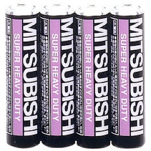 黒いマンガンでパワフルなエネルギーを 単4サイズの乾電池4本入りセットが10個 長時間使えて経済的 三菱 黒マンガン乾電池単4(4本入) 36-359 【10個セット】◇関連： 家電／電池／充電池 （