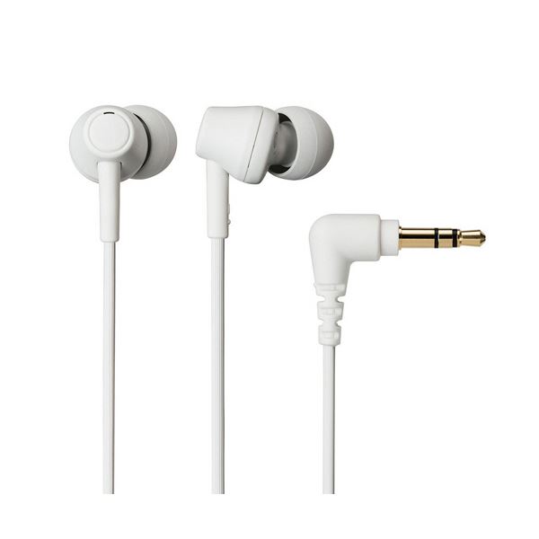 持続可能な素材を使用したホワイトカラーのイヤホン3個セット 高音質で快適な音楽体験を提供するオーディオ機器 白 （まとめ） オーディオテクニカサスティナブル素材 イヤホン ホワイト ATH-CK350
