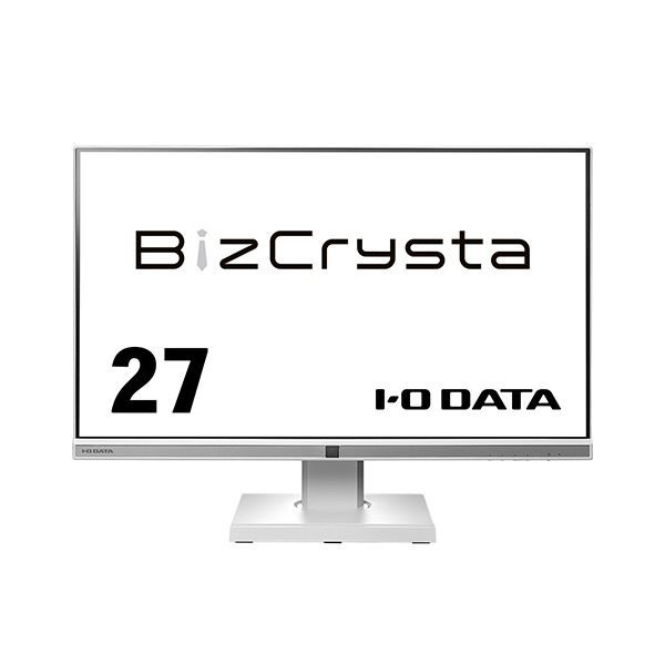 ビジネスに最適な27インチワイド液晶ディスプレイ、USB Type-C搭載＆自由自在なスタンド付き、ホワイトカラーで5年間の安心 安全 保証付き 白 アイオーデータBiz Crysta Type-C搭