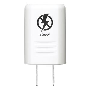 雷サージフィルターが雷などの過電圧から接続機器を保護します過電圧から大切な接続機器を守る、稲妻の守護神 20個セットでお得なYAZAWA 雷バスター 60000V Y02K60WHX20 【20個セッ