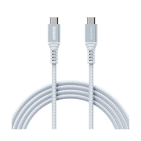 パワフルな240W出力 USB4 Gen3 PD対応のType-C to Cケーブル 配線 が3本セットでお得 高速転送で便利なブルーカラー 青 （まとめ） アドテックUSB4 Gen3 PD対応 T