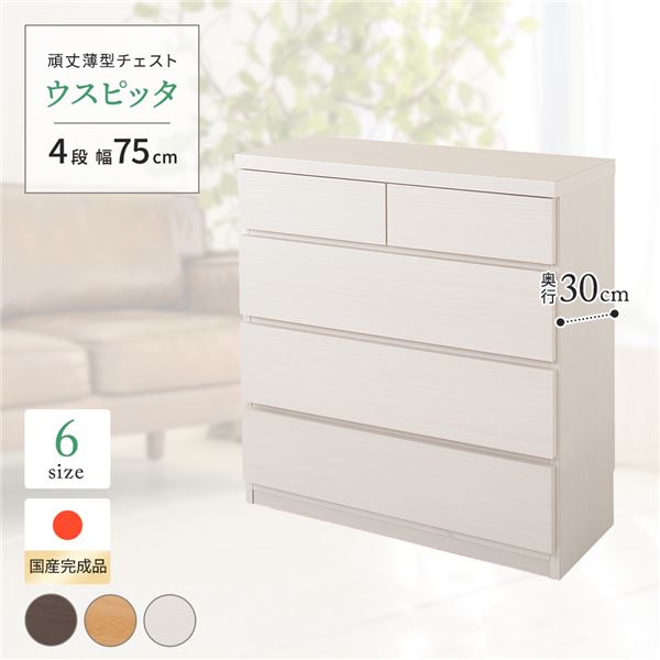 老舗国産メーカーの職人が完成させる頑丈薄型タンス 隙間収納収納 タンス チェスト 収納ダンス 日本製 フラット 一人暮らし コンパクト リビング 脱衣所 寝室 トイレ職人の技が光る高い耐久性 頑丈 な