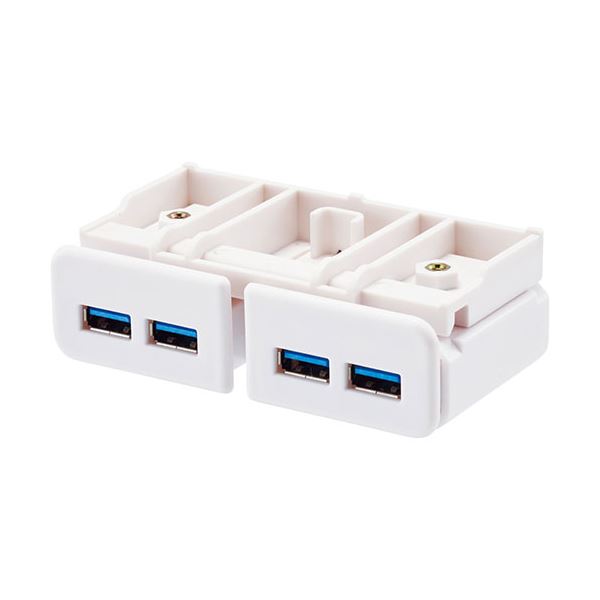 USB3.0ハブ 机上台専用デスク (テーブル 机) トップ専用のUSB3.0ハブ、スマートなデザインで快適な作業環境を提供 コンパクトながらも多機能で、デバイスの接続をスムーズに 高速データ転送と充