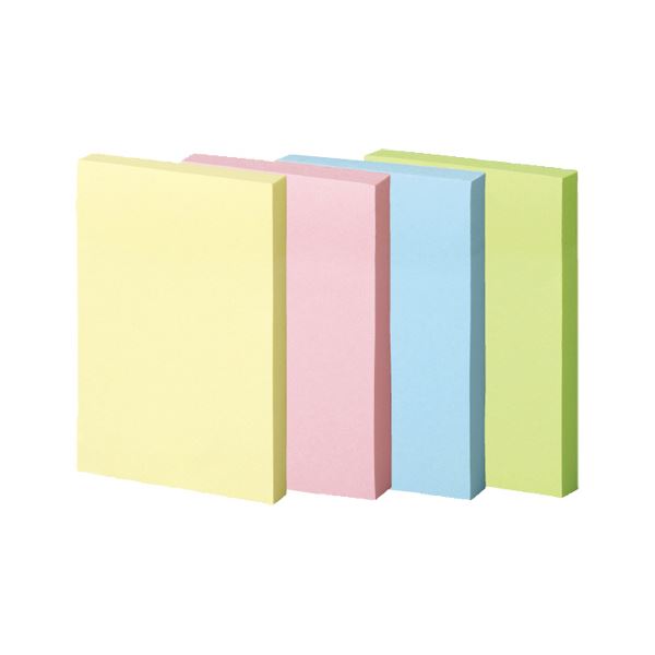 強力な粘着力で使いやすい パステルカラーの75×50mmふせんが10冊セット×3でお得 色鮮やかな4色展開で便利なサイズで使い勝手抜群 （まとめ） TANOSEE強粘着ふせん 75×50mm パステル