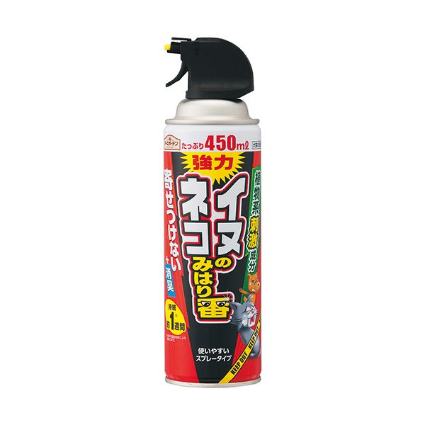 ペットの安心 安全 を守る アース製薬が贈る、愛犬・愛猫のための見守りスプレー450ml 1本で5倍の安心 をお届けします （まとめ）アース製薬 アースガーデン イヌ・ネコのみはり番スプレー 450m