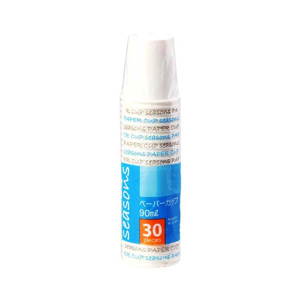シーズンズ ペーパーカップ90ml 30個入自然な風合いが魅力の90mlペーパーカップ、30個セットが10セット入ったお得なパッケージ 使い捨てで便利なのに環境にも、シーズンズのペーパーカップセット 