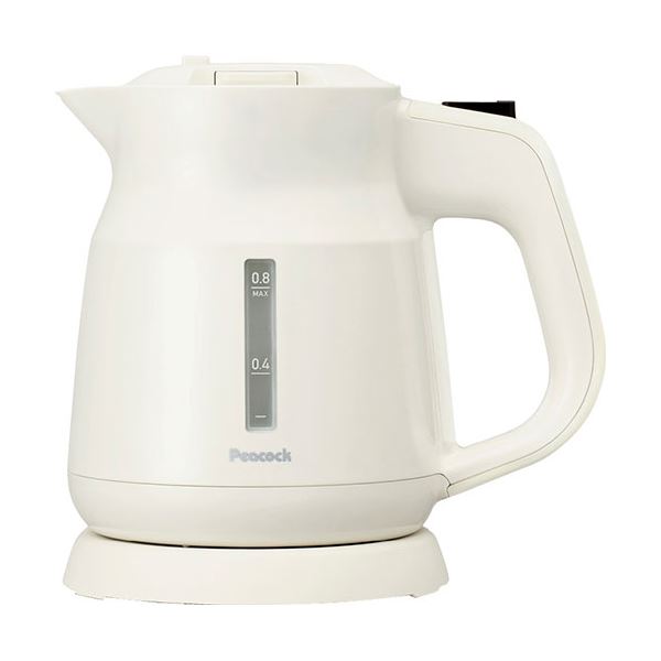 ピーコック 電気ケトル0.8L ホワイト 15×21.4×20.7cm C6119566 白 ピーコック 電気ケトル0.8L ホワイト 15×21.4×20.7cm C6119566 白◇関連： 家電