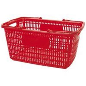 持ち運びに便利なカゴです 事務用品 業務用お得セット便利な持ち運びカゴ 事務用品や業務に最適なお得なセット 30Lの赤いショップかごが10個 ジョインテックス ショップかご 30L赤10個 B264J