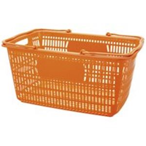 持ち運びに便利なカゴです 事務用品 業務用お得セット便利な持ち運びカゴ 事務用品や業務に最適なお得なセット 30Lの大容量 大型 で、鮮やかなオレンジ色が目を引く B264J-OR10 ジョインテック