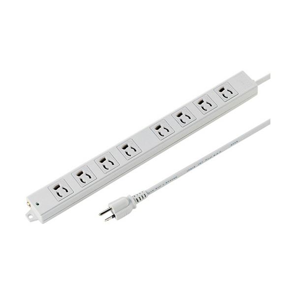 パワフルな電源タップ 工事現場でも活躍 3P・8個口の便利さを3mで提供 大容量 大型 で安心 安全 のTAP-KS8-3 5セットでお得 （まとめ） 工事物件タップ 3P・8個口 3m TAP-KS
