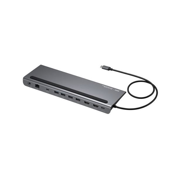 4K解像度に対応したUSB Type-Cポート搭載のドッキングステーションで、HDMIポートを2つ搭載し、2画面出力が可能な便利なアイテム USB Type-Cドッキングステーション（4K対応・HDM