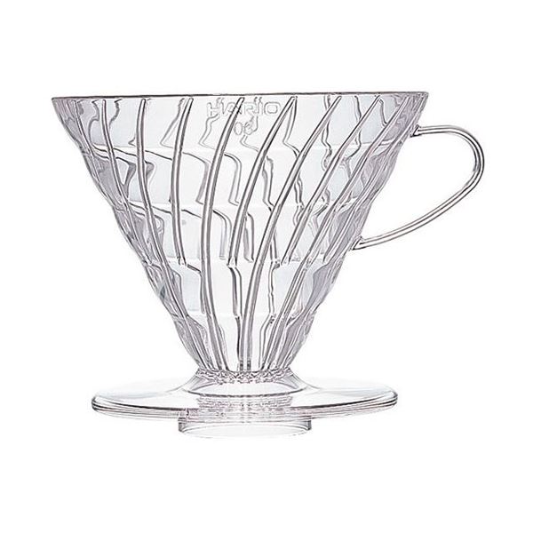 V60透過ドリッパー03 クリア透明なV60フィルタードリッパー03が5つセットになって登場 クリアなV60透過ドリッパー03で、おいしいコーヒーを楽しもう 【5セット】 HARIO V60透過ドリッ