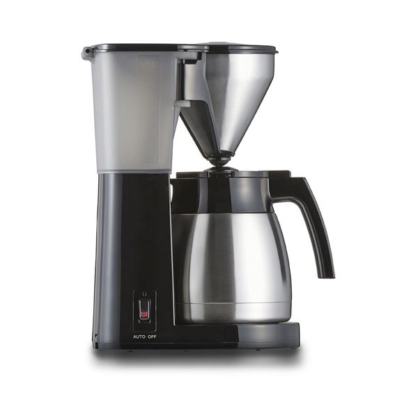 簡単操作でお手入れもラクラク 10杯分淹れられるサーモ搭載コーヒーメーカー ブラックカラーでスタイリッシュなデザイン 使いやすさと美味しさを追求した最高のコーヒータイムをお楽しみください 黒 メリタコ