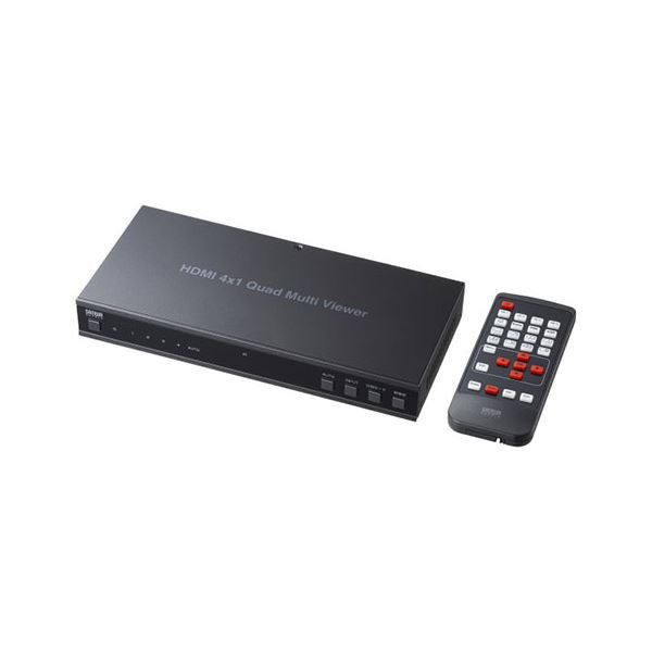 4つの入力を持つ、1つの出力に切り替えられる、4K/60Hzに対応したHDMI画面分割器 画面を自在に切り替えて、快適な視聴体験を実現します 4入力1出力HDMI画面分割切替器（4K／60Hz対応） 