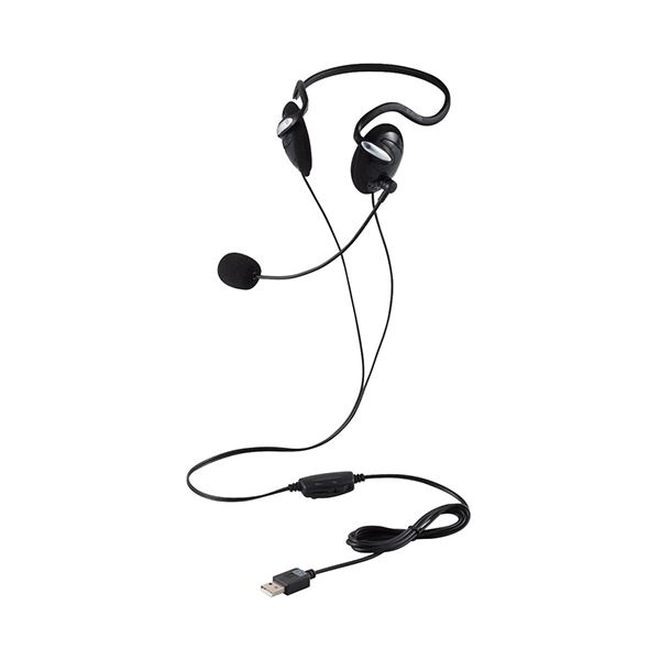 両耳を包み込むUSB接続ヘッドセット HS-NB03SUBK 両耳USBヘッドセットHS-NB03SUBK◇関連： AV／デジモノ／AV／音響機器／ヘッドセット （キーワード： 音楽 AV ミュージッ