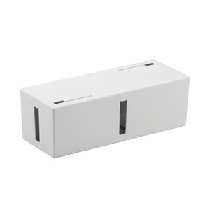 サプライ ケーブルオプション ケーブルオプション/その他ホワイトの電源タップ＆ケーブル 配線 整理 収納 ボックス、広々としたLサイズ サプライ ケーブル オプションの進化形、ケーブル オプション/そ