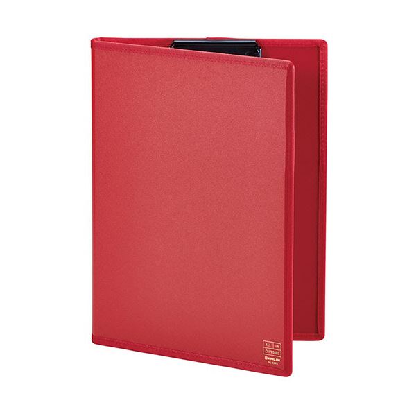クリップボードの王様 便利なカバー付きA4タテ赤 5枚セット×10セット (まとめ）キングジム オールインクリップボード（カバー付き） A4タテ 赤 5995アカ 1セット（5枚）【×10セット】◇関