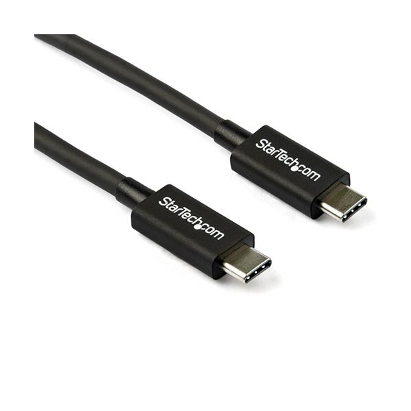 最新技術搭載 パワフルな充電が可能なThunderbolt 3ケーブル 配線 、長さ0.8m、ブラックカラー 最大100WのPD対応でスピーディーなデータ転送も可能 高品質で信頼性抜群の1本で、快適な