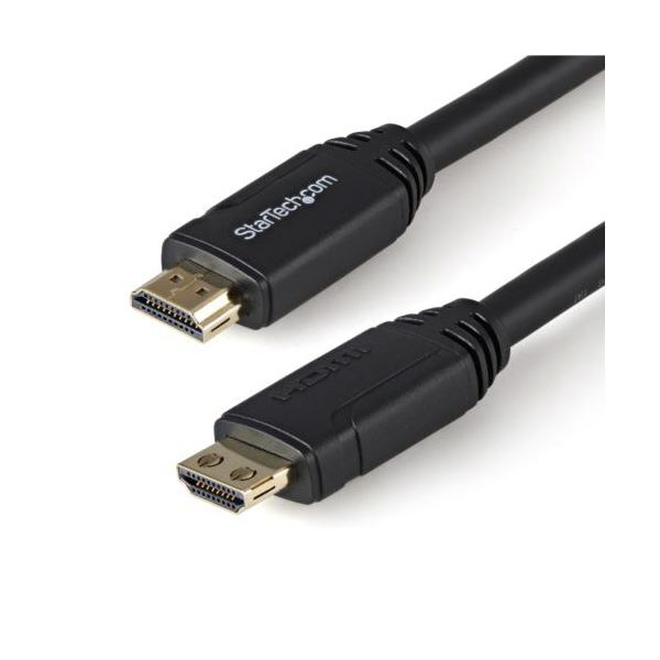 高速伝送が可能なHDMI2.0規格に対応した3メートルの黒色ケーブル 配線 1本 オス-オス接続で、高画質な映像や音声を快適に楽しめます HDMM3MLPを使用して、臨場感あふれるエンターテイメントを