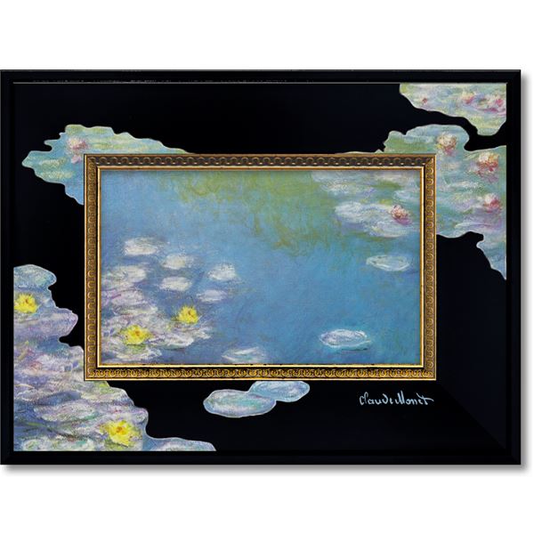 夢幻の睡蓮、芸術の至宝 モネの魂が宿る、感動の名画ビッグアートSサイズ ユーパワー 名画ビッグアート Sサイズ モネ「睡蓮」◇関連： 生活用品／インテリア／雑貨／インテリア／家具／絵画 （キーワード：