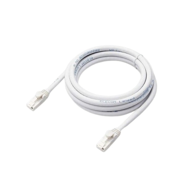 高速通信に最適なLANケーブル 配線 3セット CAT6A規格対応で爪折れ防止設計、EU Ro HS指令準拠 2mの長さでヨリ線仕様、ホワイトカラーの簡易パッケージ付き 信頼性抜群のLD-GPAT/W