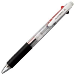 なめらかな書き味！油性ボールペン 複合筆記具 事務用品 業務用三菱鉛筆のジェットストリーム3色ボールペン【0.7mm】は、油性インクで書きやすく、透明なボディが魅力の多機能複合筆記具です 業務に最適な