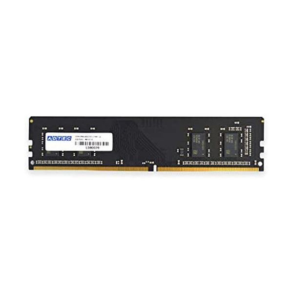 DDR4-3200を搭載し、入出力ピンあたり25.6GB/s高速なDDR4-3200メモリを搭載し、驚異的なデータ転送速度25.6GB/sを実現 省エネ設計のアドテック16GB DDR4-3200UD