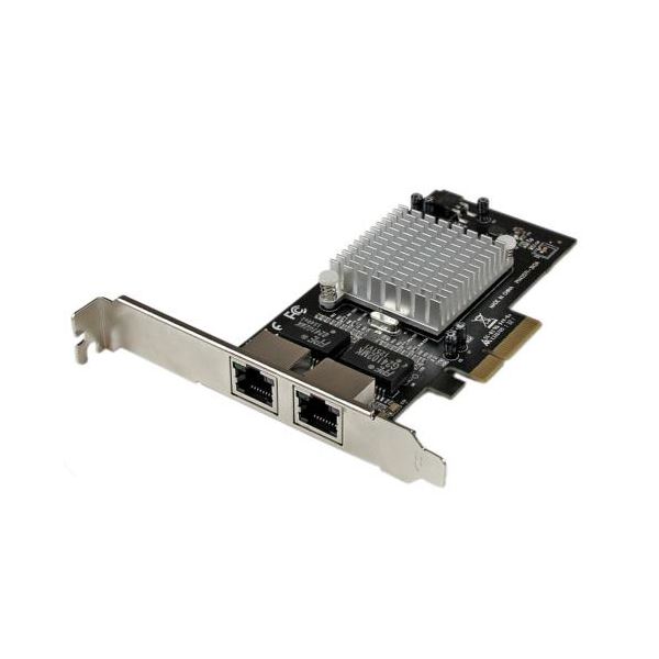 高速なネットワーク接続を実現するPC パソコン I Express x4インターフェースカード デュアルポートのギガビットイーサネット機能搭載で、ネットワークの拡張が簡単に ST2000SPEXI 1