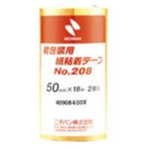 接着用品 接着テープ 事務用品 業務用お得セットビジネスにお得なセット 多機能接着テープ208-50が2巻×10セット 事務用品の必需品、ニチバンの紙粘着テープで仕事効率UP 広い幅50mm×長さ18