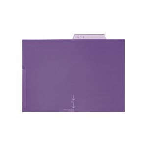 A4サイズのPPポケットホルダー5枚セット×3 薄さ0.2mmのバイオレットカラーでオフィス 事務用 でも使いやすい デスク (テーブル 机) 周りをスッキリ整理整頓 （まとめ） ライオン事務器PPポ
