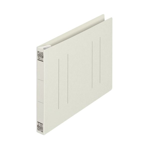 【まとめ買い お徳用 特典付き】B6Eサイズの縦罫フラットファイル、グレー色、10冊セット×3 整理整頓に便利なアイテムがお得に手に入る 【まとめ】 プラス フラットファイル縦罫B6E No.052N