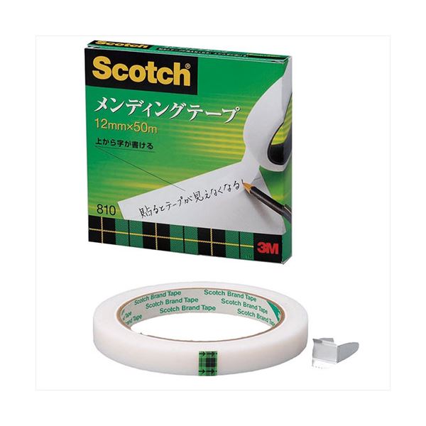 メンディングテープ 12mm×50m究極の修復力 12mm×50mの魔法のテープがあなたの救世主 3M Scotch スコッチ メンディングテープ 12mm×50m 3M-810-3-12◇関連： 生