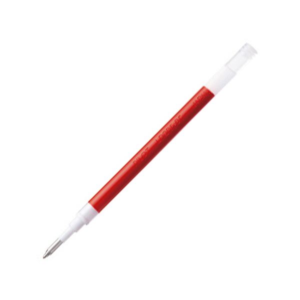 ジュースに最適 0.7mmの細字替芯付きゲルインキボールペン、レッドカラー10本セット×5 書きやすさと鮮やかさを両立した便利アイテム 赤 （まとめ） パイロットゲルインキボールペン ジュース専用替芯