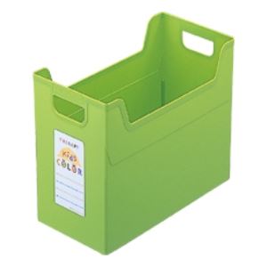 オフィス収納オフィス 事務用 整理 収納 の業務用セット セラピーキッズ 子供 カラーが鮮やかに彩るファイルボックス A4ワイドで整理 収納 力も抜群 フボ-TCW4-KGはキッズ グリーンで可愛さも