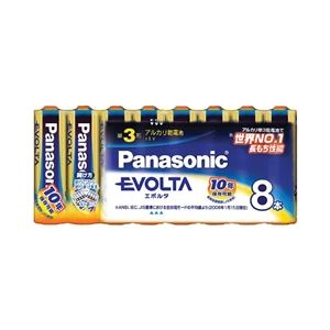 パワフルなエネルギーを放つ 最新型単3形乾電池8本セット パナソニック（家電） エボルタ乾電池 単3形 8本パック LR6EJ/8SW◇関連： AV／デジモノ／パソコン／周辺機器／その他のパソコン／周