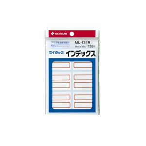 再生可能な剥離紙を使用。環境に優しい剥離紙を採用 便利なマイタック(R) インデックス ML-134R 赤枠 1P入りセットが10倍お得 （まとめ） ニチバン マイタック(R) インデックス ML-1