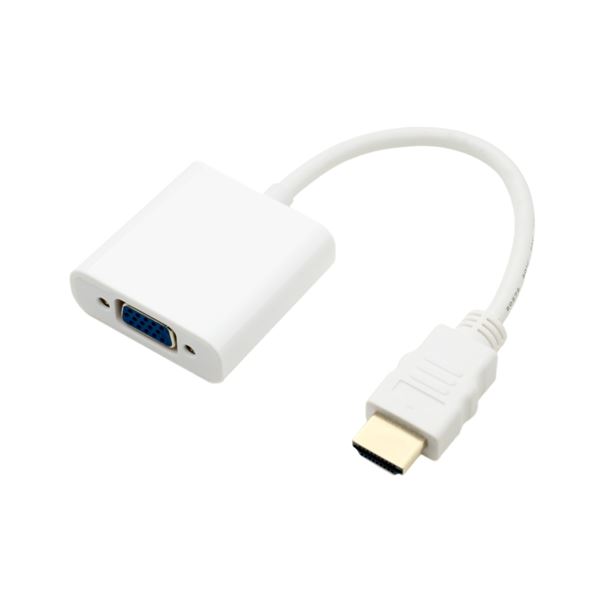 HDMI端子をVGA(D-Sub 15ピン)端子に変換するアダプタ高画質映像をVGAに変換 HDMI-Dsub変換アダプタで新たな視界を広げる ホワイトカラーの製品3個セット 白 （まとめ） MCO 