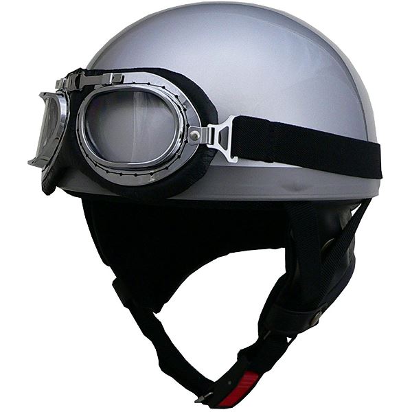 シルバーの輝きが魅力のハーフヘルメット スタイリッシュなCR750があなたのライディングを彩ります 自由なフィット感で快適な走りを実現 風を切る爽快感と安全 安心 性を兼ね備えた、最高のパートナーです