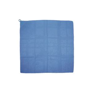 (まとめ) カラースカーフ 700×700mm ポリエステル製 ループ付き ブルー(青) 【×30セット】 青 輝く青の舞台へ 多彩なシーンで活躍する
